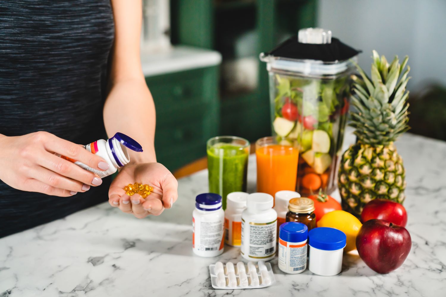 Taking health supplements